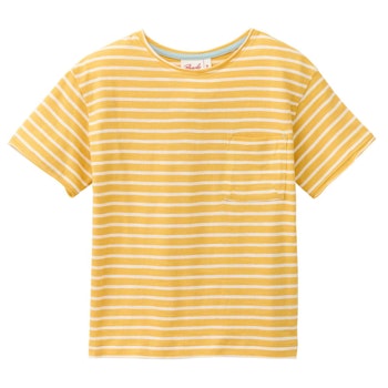 Leichtes T-Shirt honiggelb geringelt