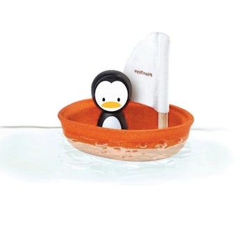 Badewannenspielzeug Segelboot Pinguin