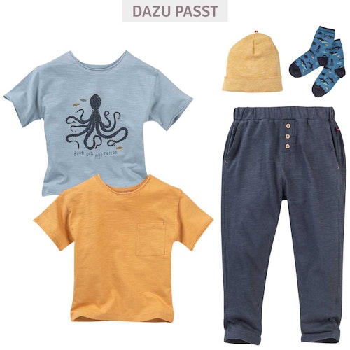 Locker lässiges T-shirt Oktopus