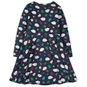 Vorschaubild Mädchen Kleid langarm Regenbogen-Optik