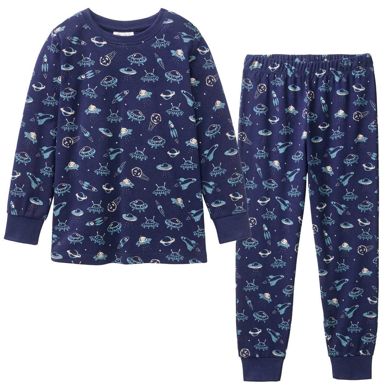 Schlafanzug People Wear Organic langarm Motiv
