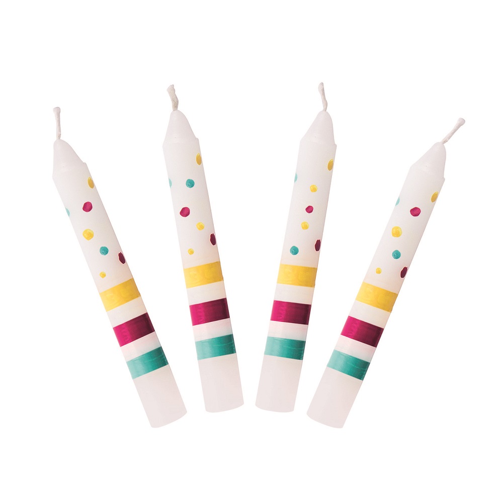 Geburtstagskerzen von Susibelle - handbemalt