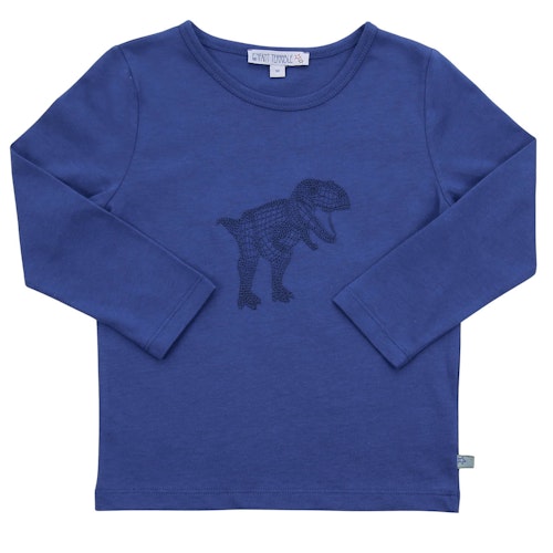 Langarmshirt Dinosaurier-Stickerei