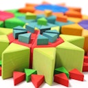 Vorschaubild Großes Bauspiel Mandala ab 3 Jahren, Achteck 72 Teile