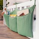 Vorschaubild Musselin Bett-Organizer für Hausbett & Gitterbett, grün
