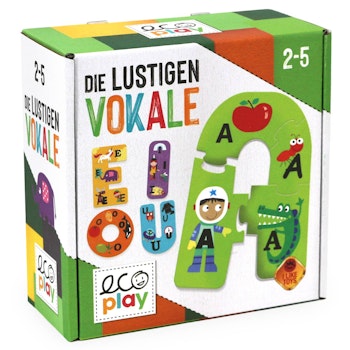 Selbstlaut-Puzzle "Die lustigen Vokale" 2-5 Jahre