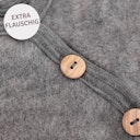 Vorschaubild Babypullover Wollplüsch mit seitlichen Knöpfen