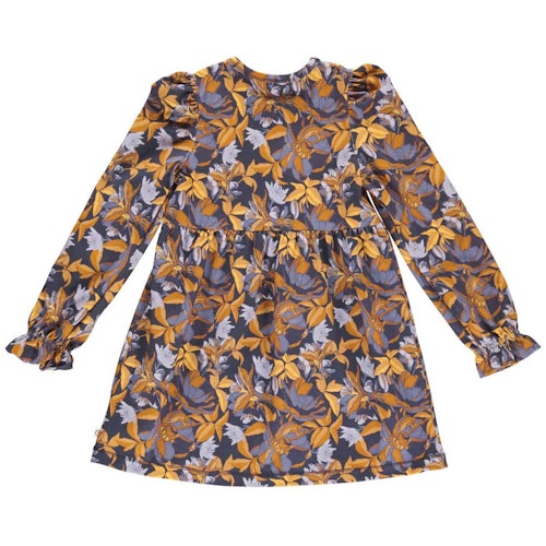 Florales Kleid mit Rüschenärmel