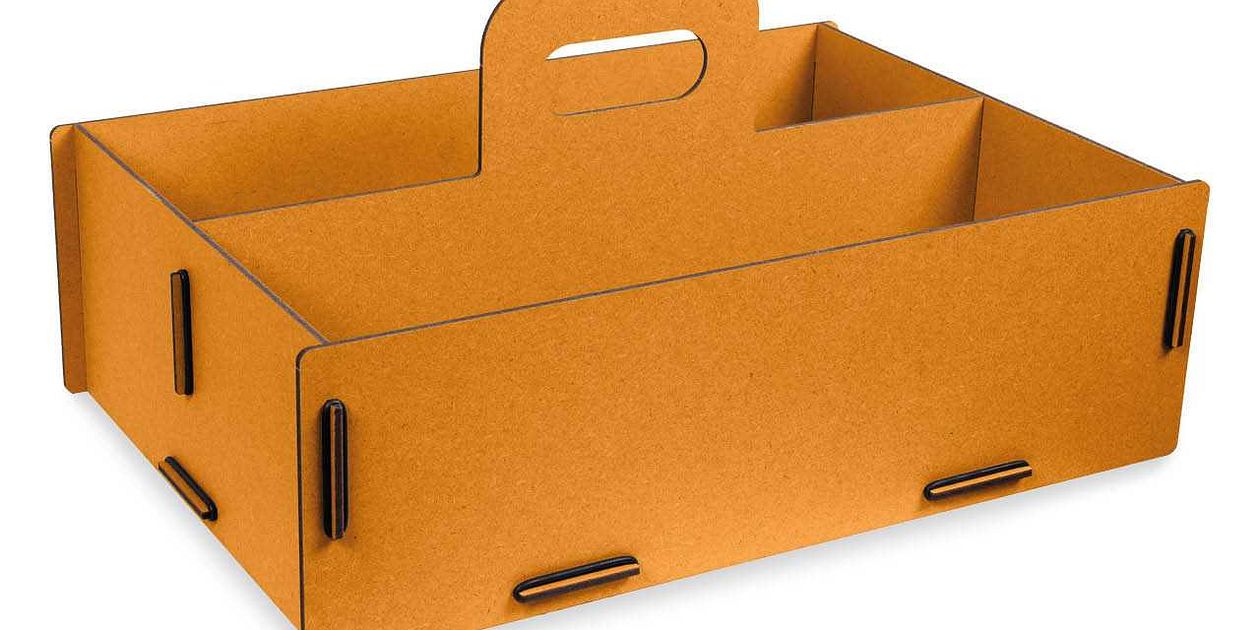 Offene Box Werkhaus Toolbox L tragbare Aufbewahrung goldgelb kaufen