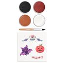 Vorschaubild Bio Kinderschminke Halloween, 4 Farben + Tattoos