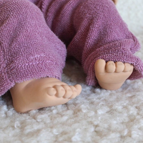 Weichkörperpuppe Naturkautschuk-Bio-Baumwolle 33 cm rosa