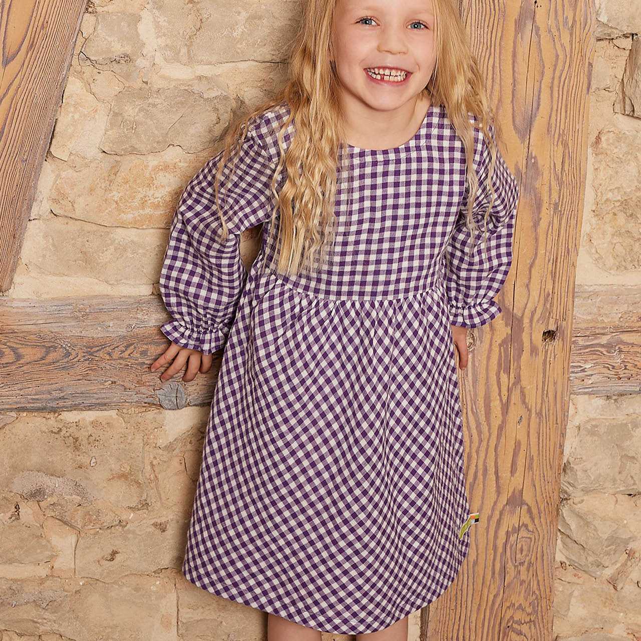 Luftiges Musselin Langarmkleid