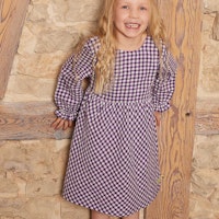 Luftiges Musselin Langarmkleid