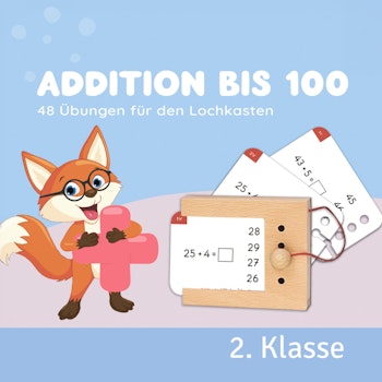 Kartensatz Addition bis 100 2. Klasse (ohne Lochkasten)