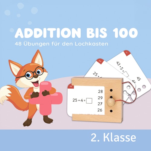Kartensatz Addition bis 100 2. Klasse (ohne Lochkasten)
