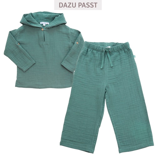 Musselin Hoodie marine