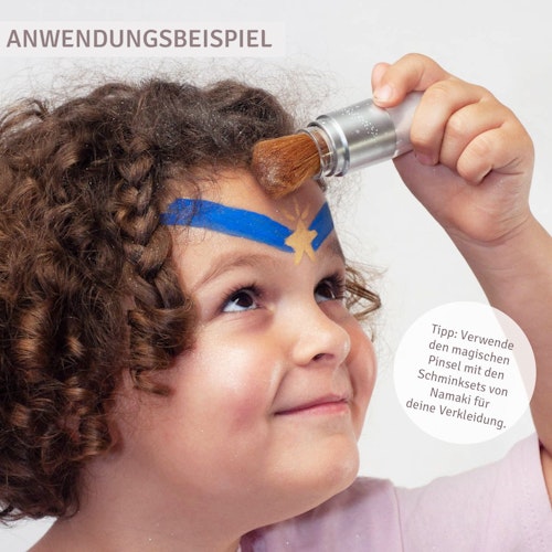 Bio Glitzerpuder „Magischer Pinsel“ – Silber