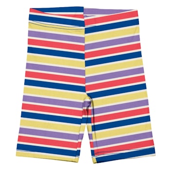 Weiche Radler Shorts lila gestreift