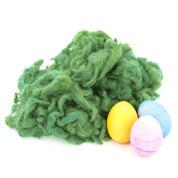 Ostergras Flocke, pflanzengefärbt Grasgrün 40 g