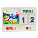 Vorschaubild Kalender aus Holz Jahreszeiten und Datum