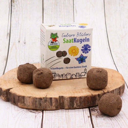Saatkugeln im 4er Set – essbare Blüten