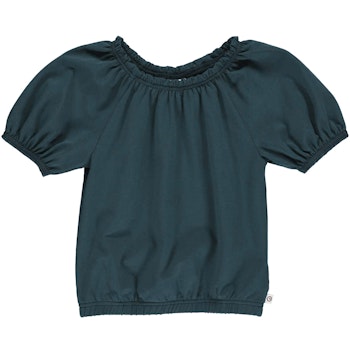 T-Shirt Puffärmelchen Kragenbereich komplett elastisch rose