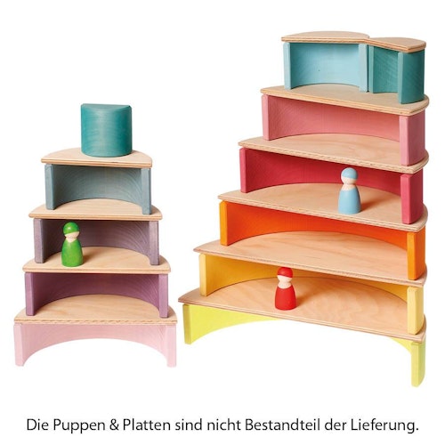 Großer Regenbogen pastell 36,5 cm, 12-teilig