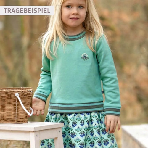 Sweatkleid mit Flanellpatch