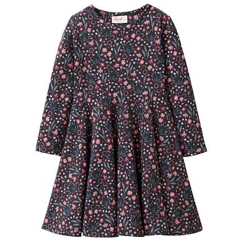 Kleid People Wear Organic langarm Motiv