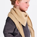 Vorschaubild Großes Dreiecktuch Musselin sand-beige