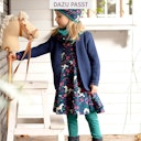 Vorschaubild Flatterkleid langarm Pferde