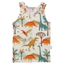 Vorschaubild Baumwoll Unterhemden im Doppelpack braun Dinos