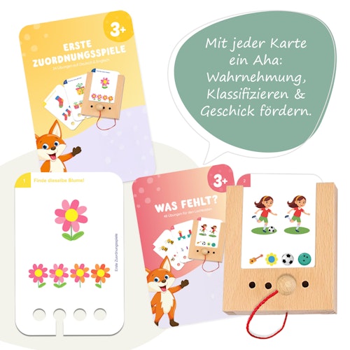Lochkasten Starterset ab 3 Jahren mit 6 Kartensätzen