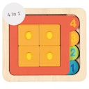 Vorschaubild Schichtenpuzzle mit Zahlen und Formen