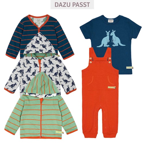 Weiches T-Shirt Rippe Känguru