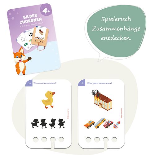 Bilder zuordnen 4 J. Kartensatz (ohne Lochkasten)