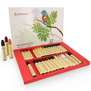 Wachsmalstifte glutenfrei 32 Farben in Geschenkebox