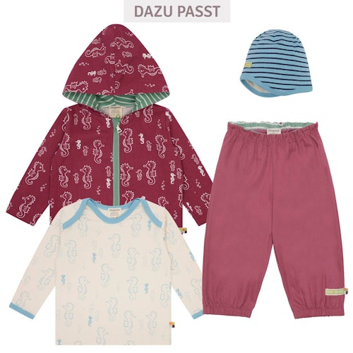 Leichtes Shirt langarm Seepferdchen