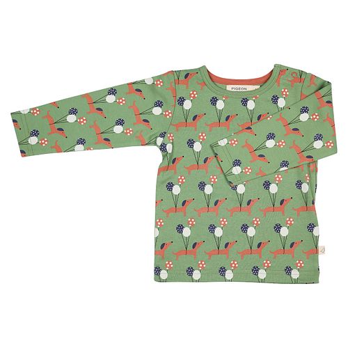 Langarmshirt Pigeon Organics Interlock/Jersey Motiv