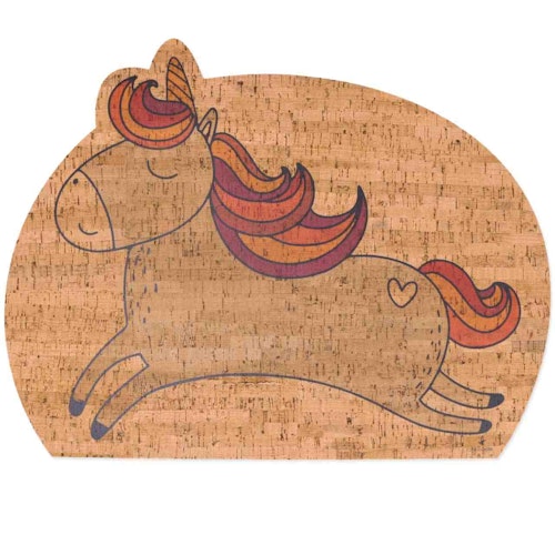 Kinder Tischset aus Kork Einhorn Ida 46 x 37,5 cm