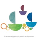 Vorschaubild Halbkreis Platten Regenbogen Set, 11-teilig