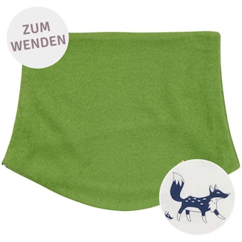 Wende Schlauchschal Fleece grün