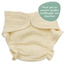 Vorschaubild Puppen Stoffwindel & Lätzchen 35-45cm beige, Bio-Baumwolle