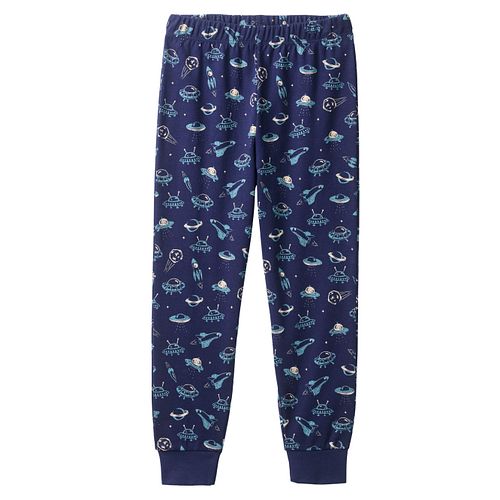 Schlafanzug Weltall blau