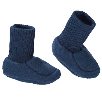 Warme Walk Babyschuhe indigo