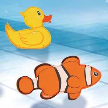 2er Set Tauchtiere aus Neopren Ente und Fisch