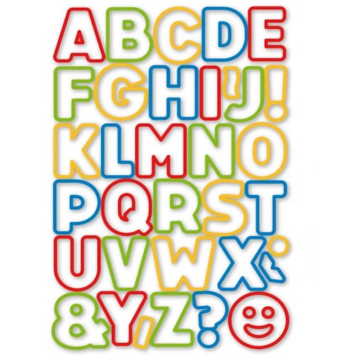 Ausstechformen Buchstaben, 34 St.
