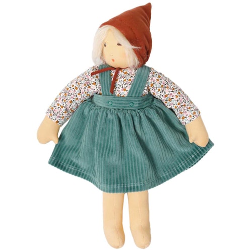 Bio Stoffpuppe Mädchen "Lotte" zum An- & Ausziehen 38 cm