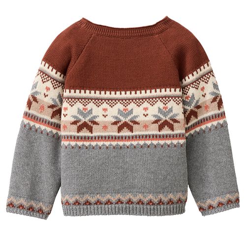 Pullover People Wear Organic Strick langarm Motiv