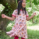 Vorschaubild Flatterkleid kurzarm Fee